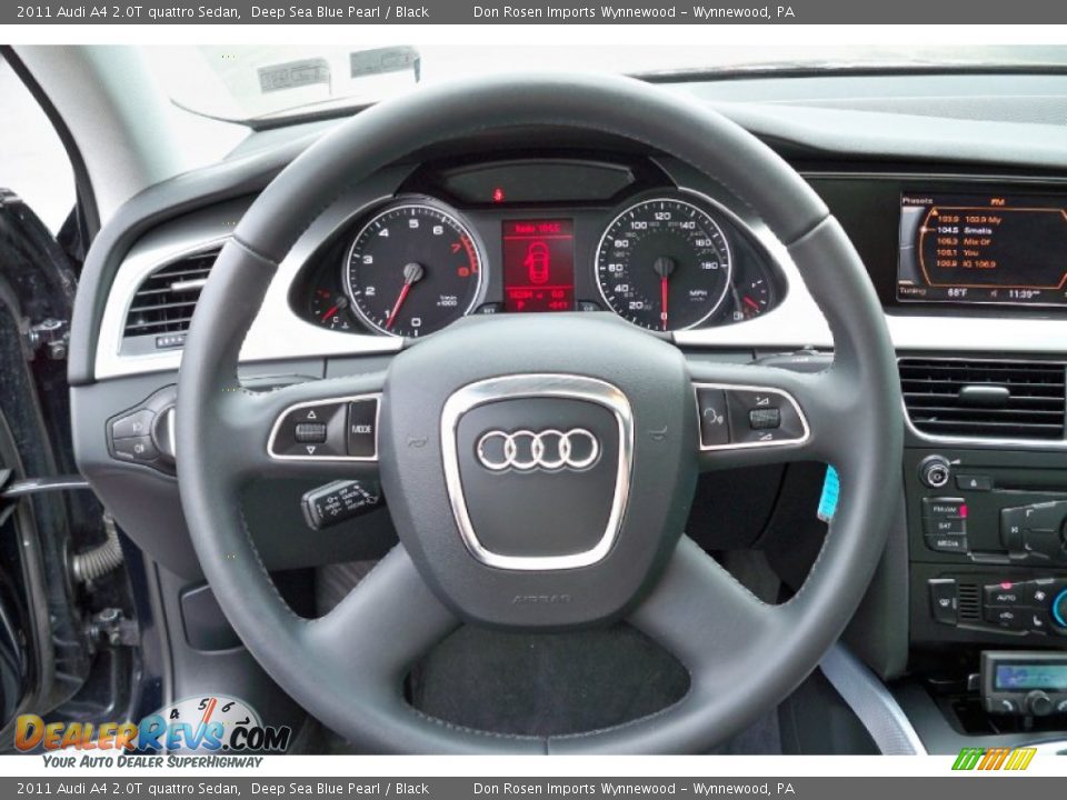 2011 Audi A4 2.0T quattro Sedan Deep Sea Blue Pearl / Black Photo #35
