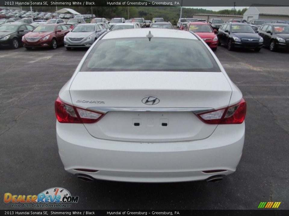 2013 Hyundai Sonata SE Shimmering White / Black Photo #4
