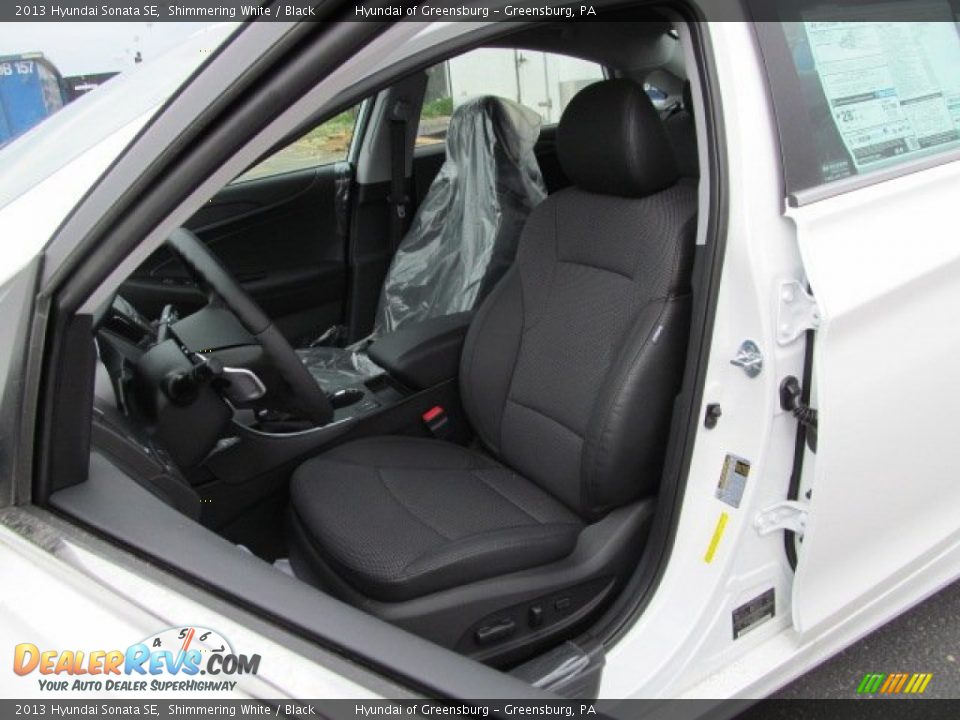 2013 Hyundai Sonata SE Shimmering White / Black Photo #5
