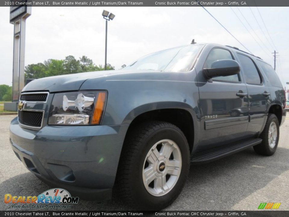 2010 Chevrolet Tahoe LT Blue Granite Metallic / Light Titanium/Dark Titanium Photo #3