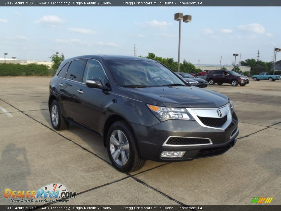 2012 Acura MDX SH-AWD Technology Grigio Metallic / Ebony Photo #2