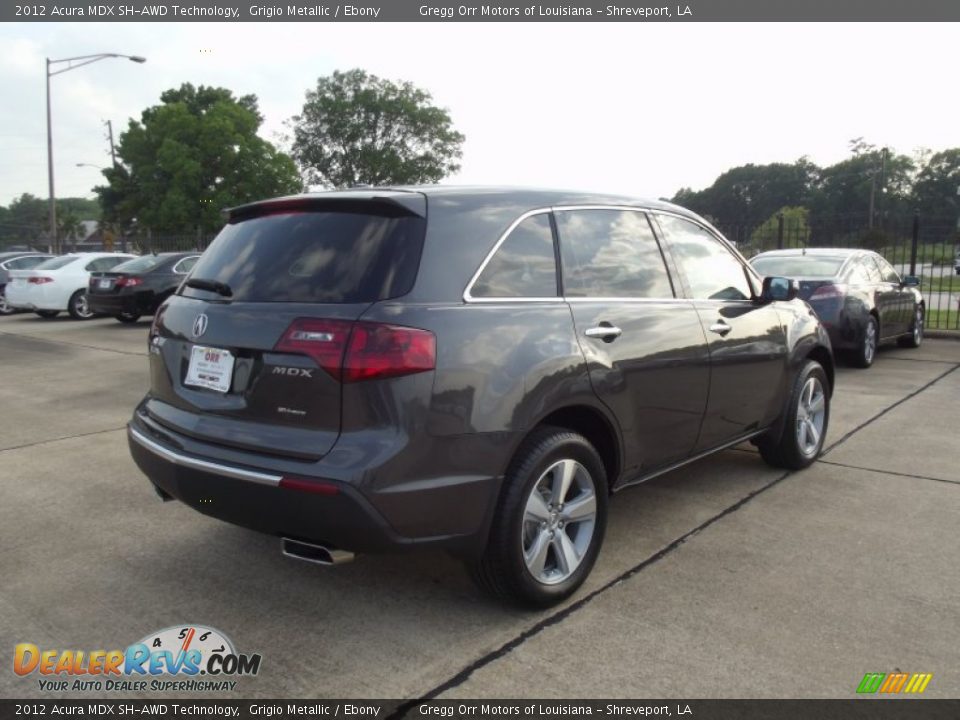 2012 Acura MDX SH-AWD Technology Grigio Metallic / Ebony Photo #3