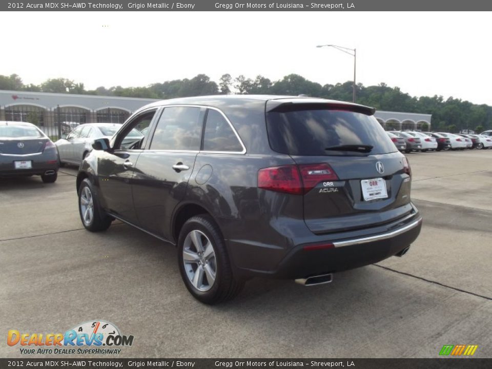 2012 Acura MDX SH-AWD Technology Grigio Metallic / Ebony Photo #4