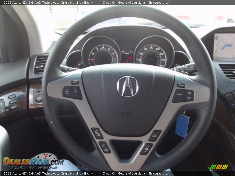 2012 Acura MDX SH-AWD Technology Steering Wheel Photo #9