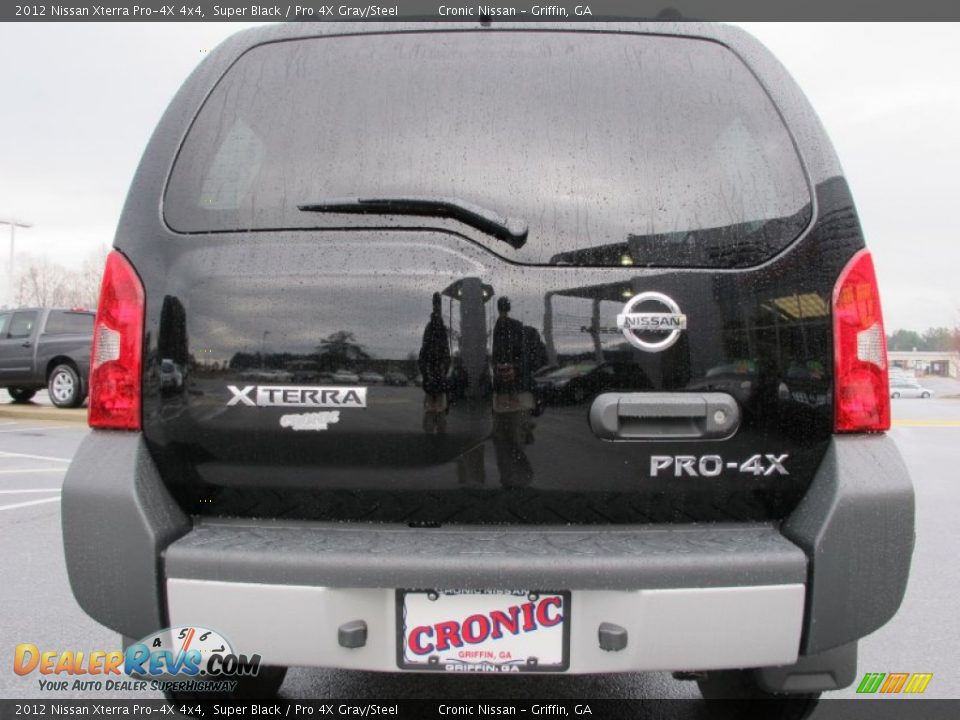 2012 Nissan Xterra Pro-4X 4x4 Super Black / Pro 4X Gray/Steel Photo #4