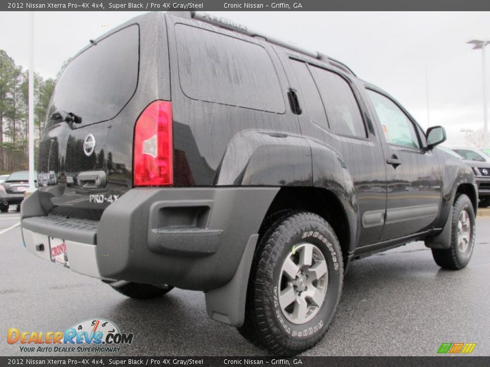 2012 Nissan Xterra Pro-4X 4x4 Super Black / Pro 4X Gray/Steel Photo #5