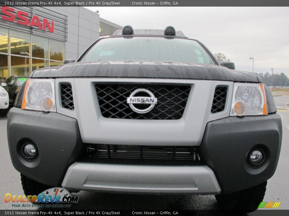 2012 Nissan Xterra Pro-4X 4x4 Super Black / Pro 4X Gray/Steel Photo #8