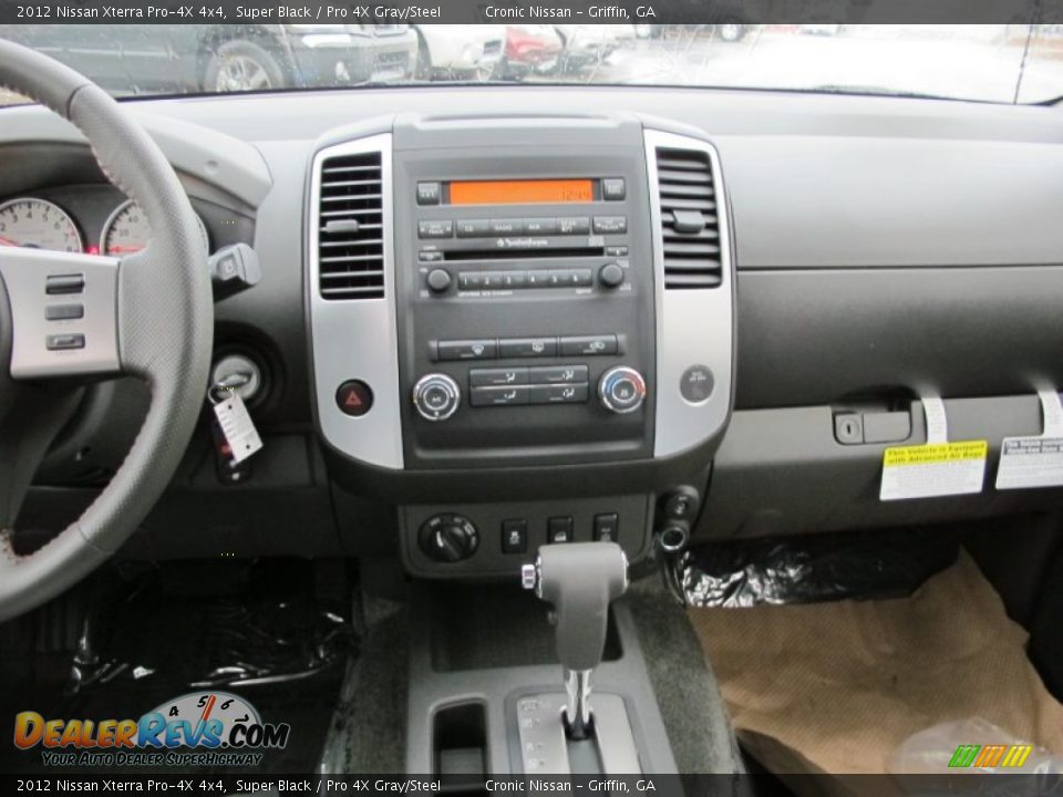 2012 Nissan Xterra Pro-4X 4x4 Super Black / Pro 4X Gray/Steel Photo #12