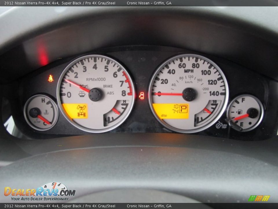 2012 Nissan Xterra Pro-4X 4x4 Super Black / Pro 4X Gray/Steel Photo #14