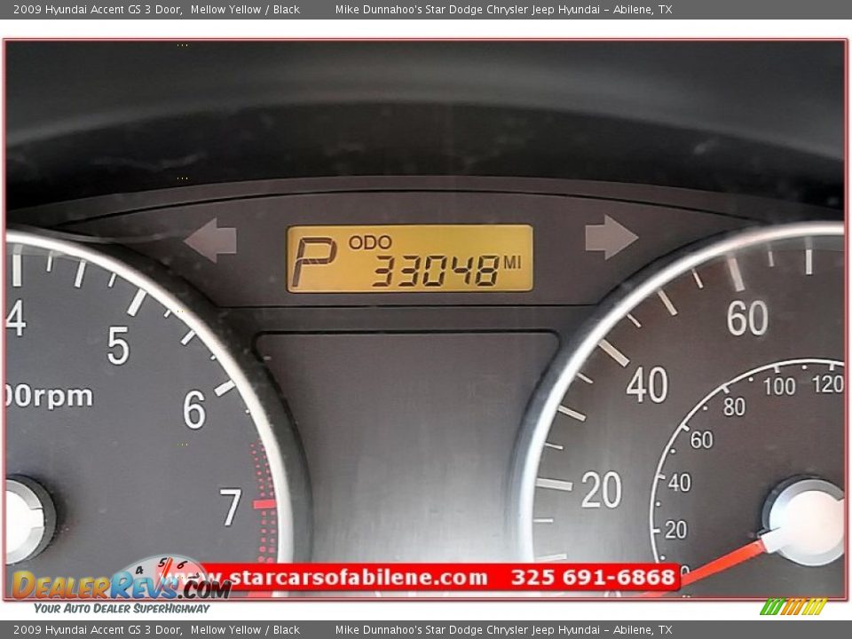 2009 Hyundai Accent GS 3 Door Mellow Yellow / Black Photo #27