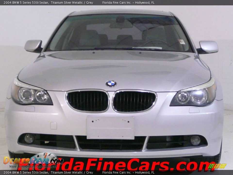 2004 BMW 5 Series 530i Sedan Titanium Silver Metallic / Grey Photo #5