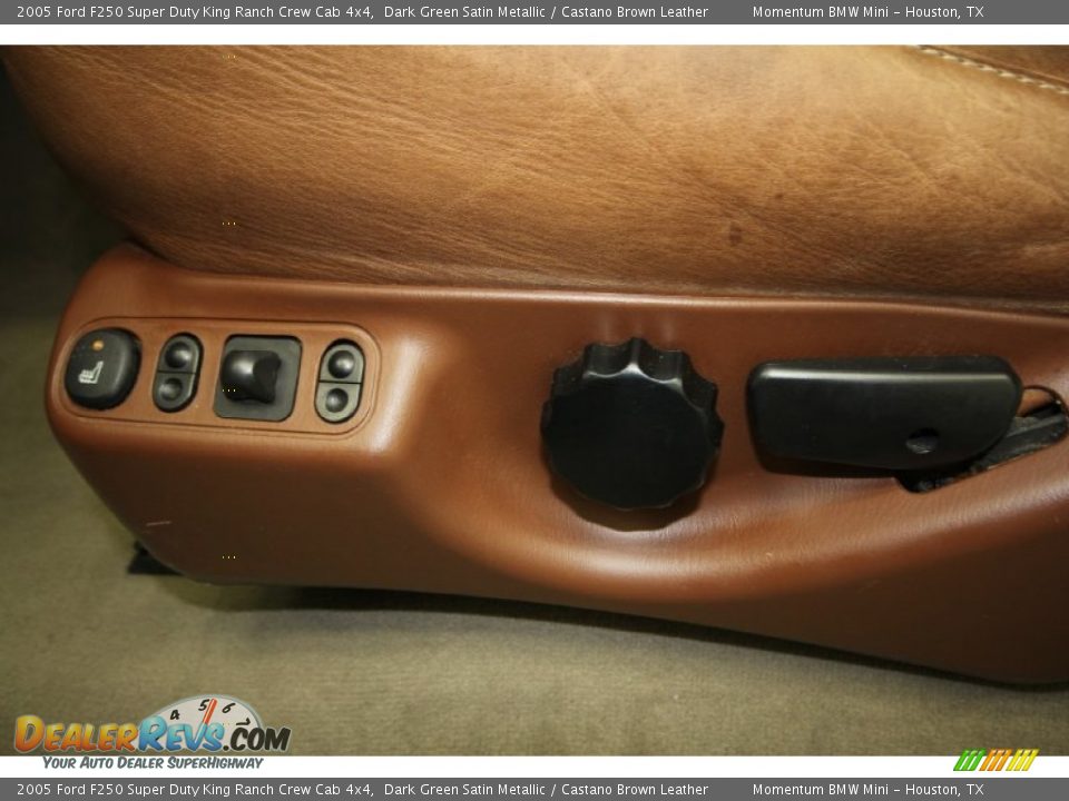 2005 Ford F250 Super Duty King Ranch Crew Cab 4x4 Dark Green Satin Metallic / Castano Brown Leather Photo #18