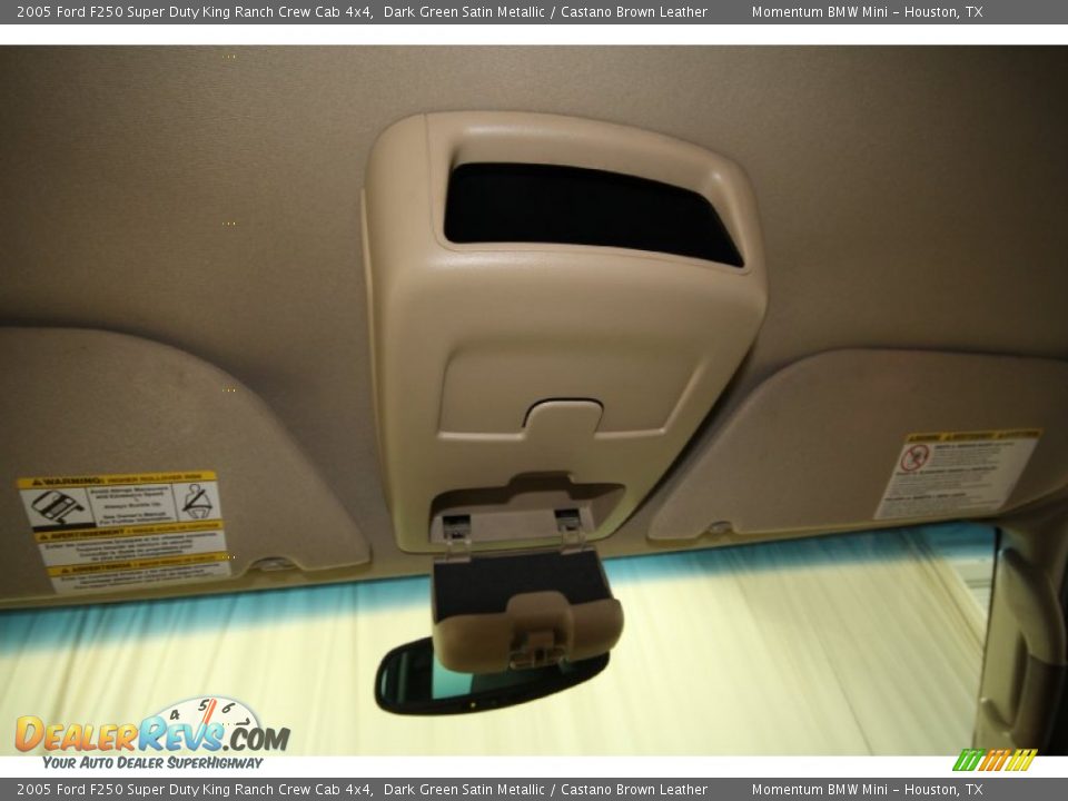 2005 Ford F250 Super Duty King Ranch Crew Cab 4x4 Dark Green Satin Metallic / Castano Brown Leather Photo #20