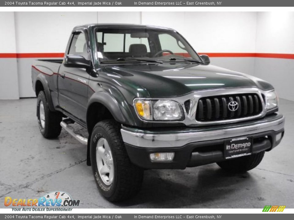 2004 Toyota Tacoma Regular Cab 4x4 Imperial Jade Mica / Oak Photo #3