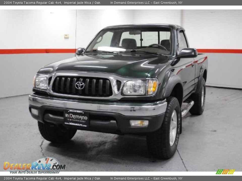 2004 Toyota Tacoma Regular Cab 4x4 Imperial Jade Mica / Oak Photo #6