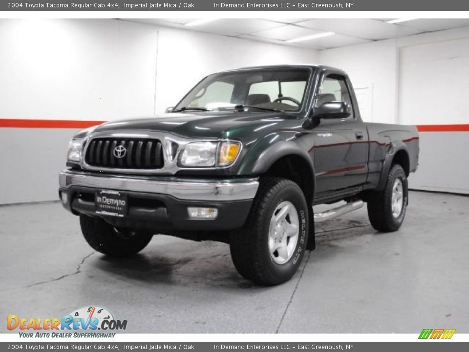 2004 Toyota Tacoma Regular Cab 4x4 Imperial Jade Mica / Oak Photo #7