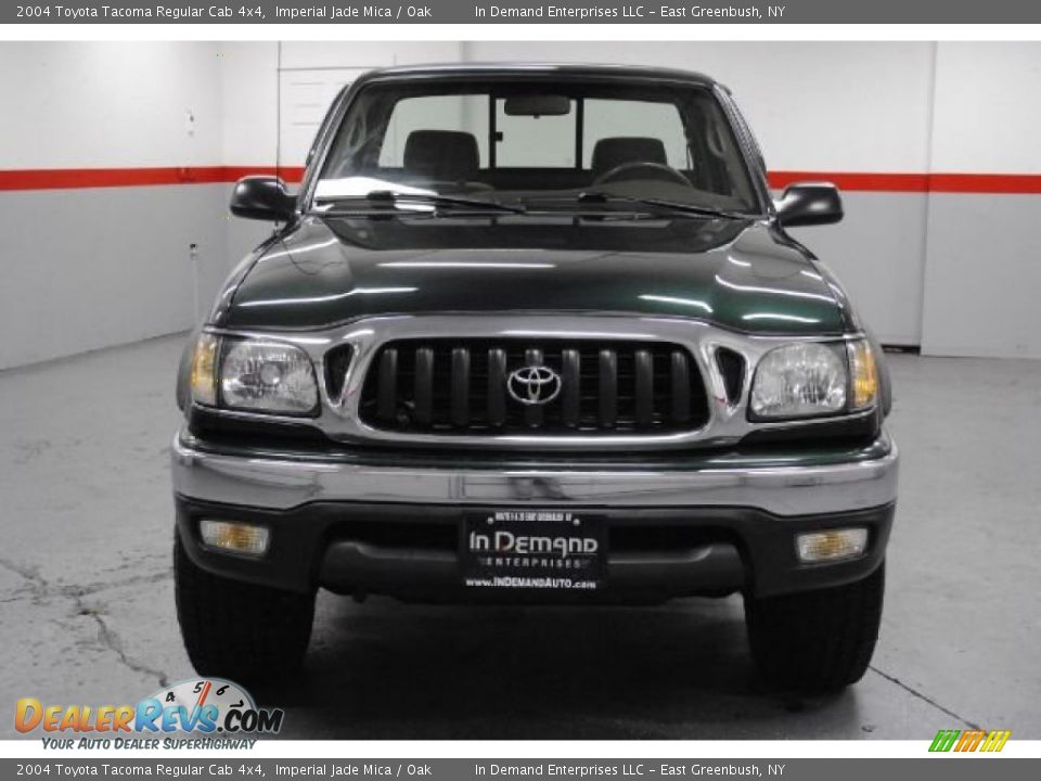 2004 Toyota Tacoma Regular Cab 4x4 Imperial Jade Mica / Oak Photo #12