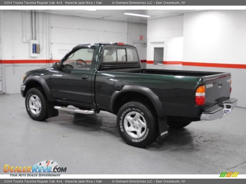 2004 Toyota Tacoma Regular Cab 4x4 Imperial Jade Mica / Oak Photo #13