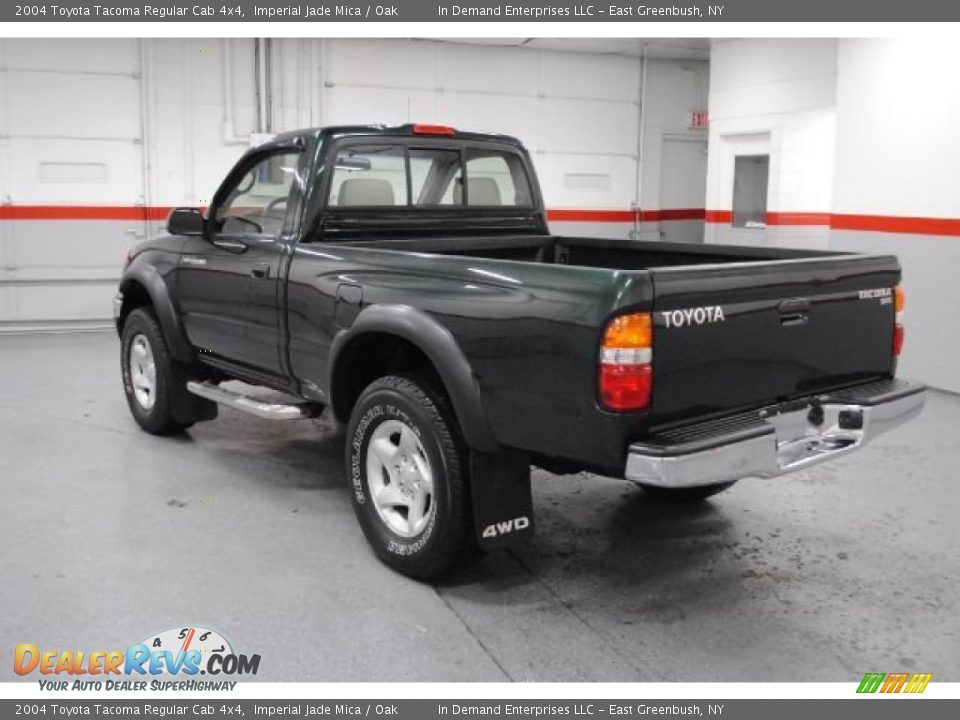 2004 Toyota Tacoma Regular Cab 4x4 Imperial Jade Mica / Oak Photo #14