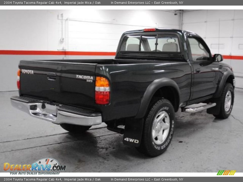 2004 Toyota Tacoma Regular Cab 4x4 Imperial Jade Mica / Oak Photo #18