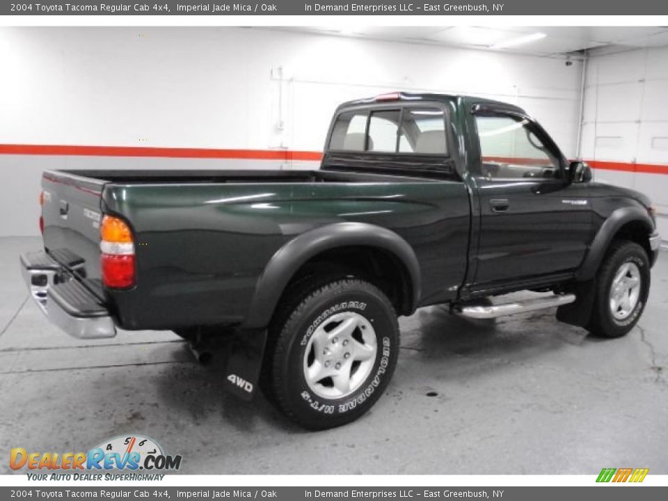 2004 Toyota Tacoma Regular Cab 4x4 Imperial Jade Mica / Oak Photo #19