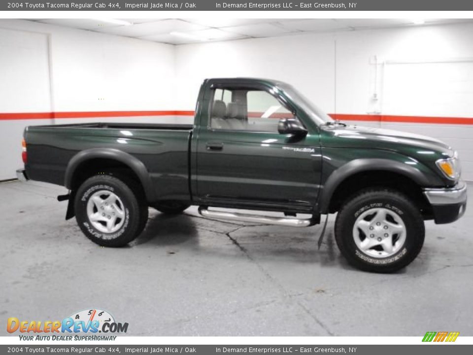 2004 Toyota Tacoma Regular Cab 4x4 Imperial Jade Mica / Oak Photo #21