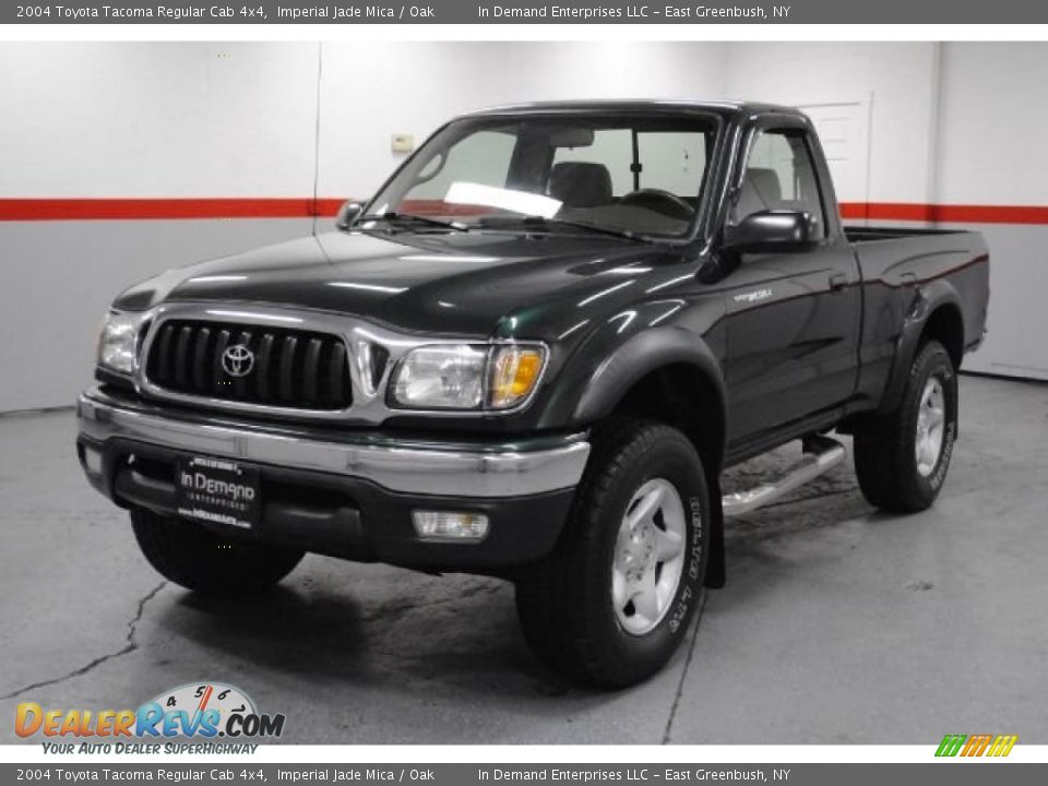 2004 Toyota Tacoma Regular Cab 4x4 Imperial Jade Mica / Oak Photo #23