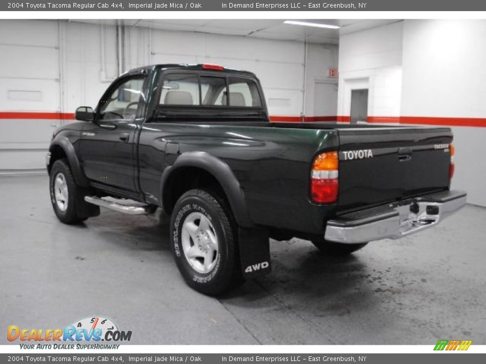 2004 Toyota Tacoma Regular Cab 4x4 Imperial Jade Mica / Oak Photo #34