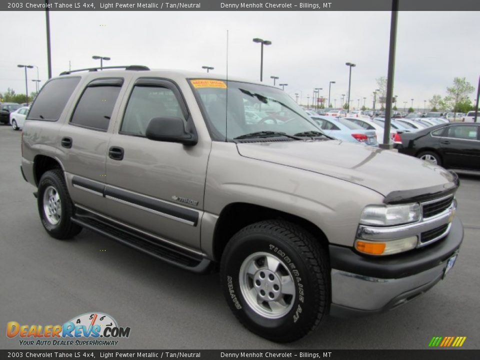 2003 Chevrolet Tahoe LS 4x4 Light Pewter Metallic / Tan/Neutral Photo #1