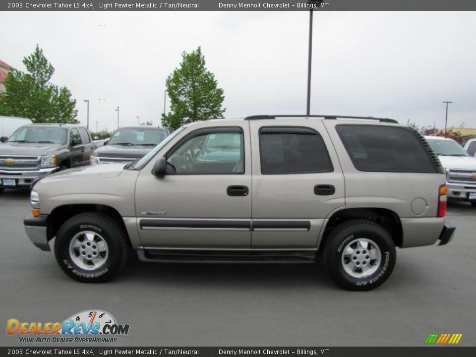 2003 Chevrolet Tahoe LS 4x4 Light Pewter Metallic / Tan/Neutral Photo #4