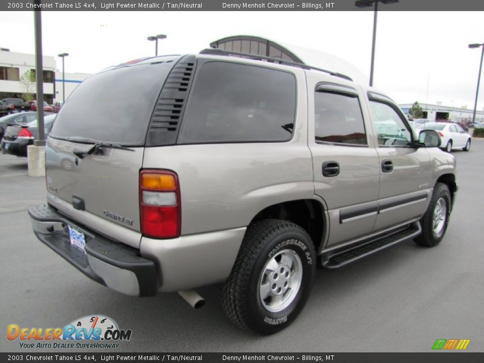 2003 Chevrolet Tahoe LS 4x4 Light Pewter Metallic / Tan/Neutral Photo #7