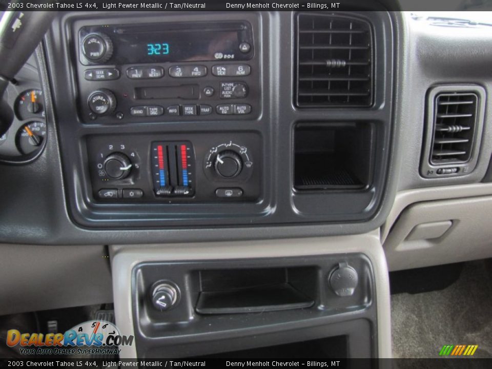 2003 Chevrolet Tahoe LS 4x4 Light Pewter Metallic / Tan/Neutral Photo #17