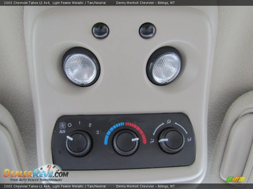 2003 Chevrolet Tahoe LS 4x4 Light Pewter Metallic / Tan/Neutral Photo #23