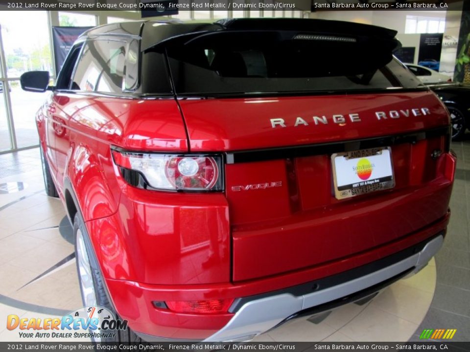 2012 Land Rover Range Rover Evoque Coupe Dynamic Firenze Red Metallic / Dynamic Ebony/Cirrus Photo #3