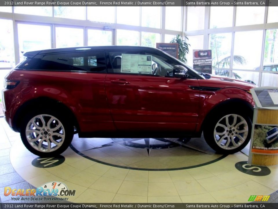 2012 Land Rover Range Rover Evoque Coupe Dynamic Firenze Red Metallic / Dynamic Ebony/Cirrus Photo #5