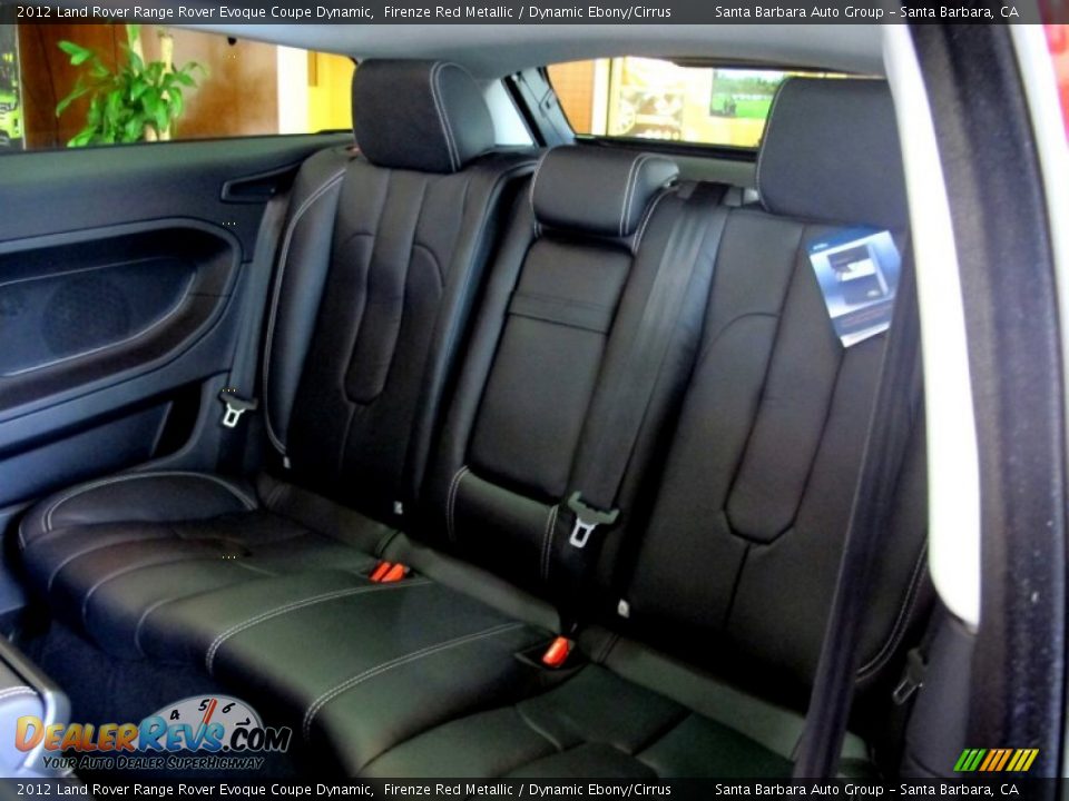 Rear Seat of 2012 Land Rover Range Rover Evoque Coupe Dynamic Photo #7