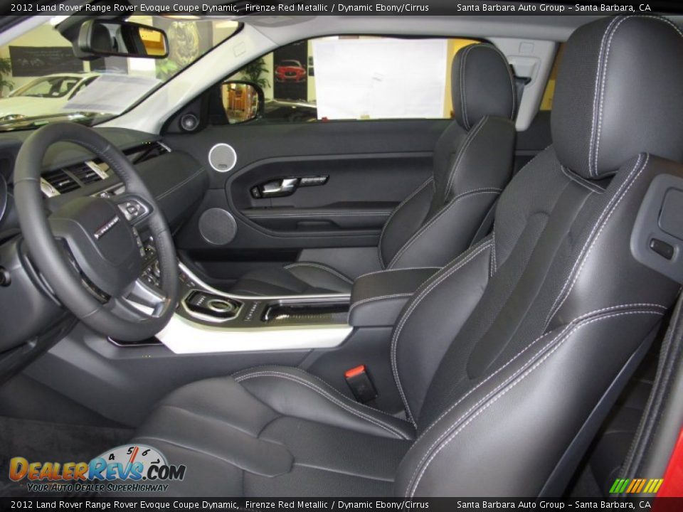 Dynamic Ebony/Cirrus Interior - 2012 Land Rover Range Rover Evoque Coupe Dynamic Photo #8