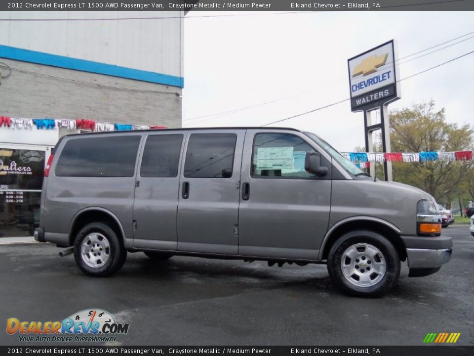 2012 Chevrolet Express LT 1500 AWD Passenger Van Graystone Metallic / Medium Pewter Photo #2