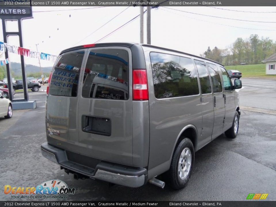 2012 Chevrolet Express LT 1500 AWD Passenger Van Graystone Metallic / Medium Pewter Photo #4