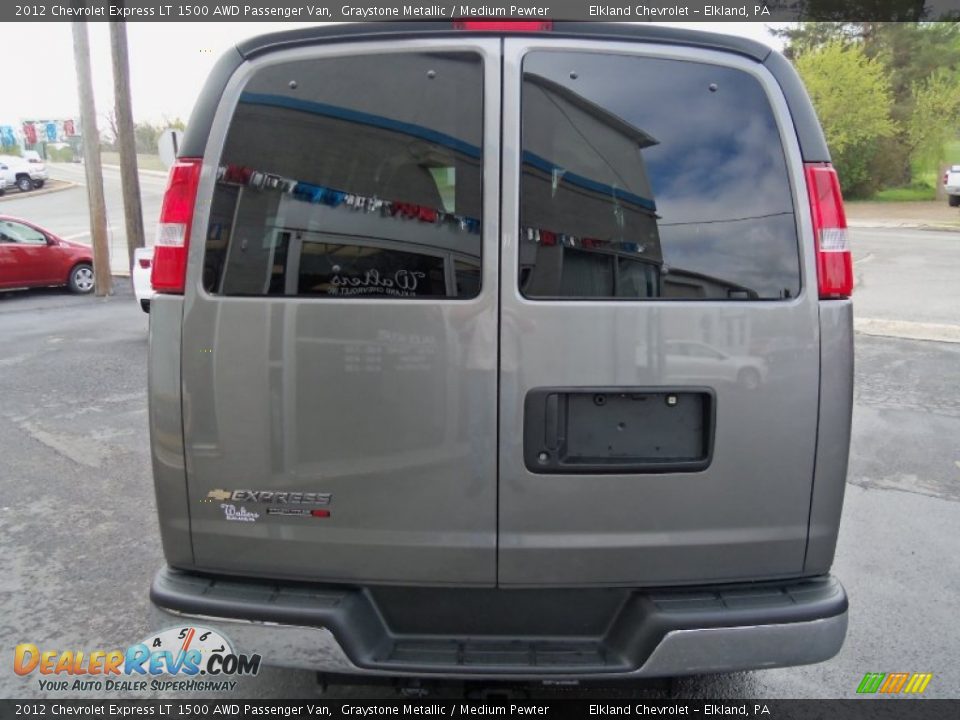 2012 Chevrolet Express LT 1500 AWD Passenger Van Graystone Metallic / Medium Pewter Photo #5