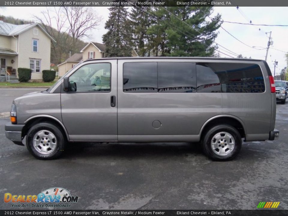 2012 Chevrolet Express LT 1500 AWD Passenger Van Graystone Metallic / Medium Pewter Photo #7