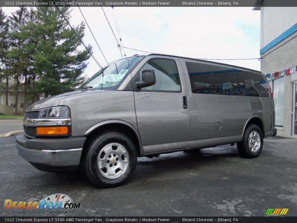 2012 Chevrolet Express LT 1500 AWD Passenger Van Graystone Metallic / Medium Pewter Photo #8