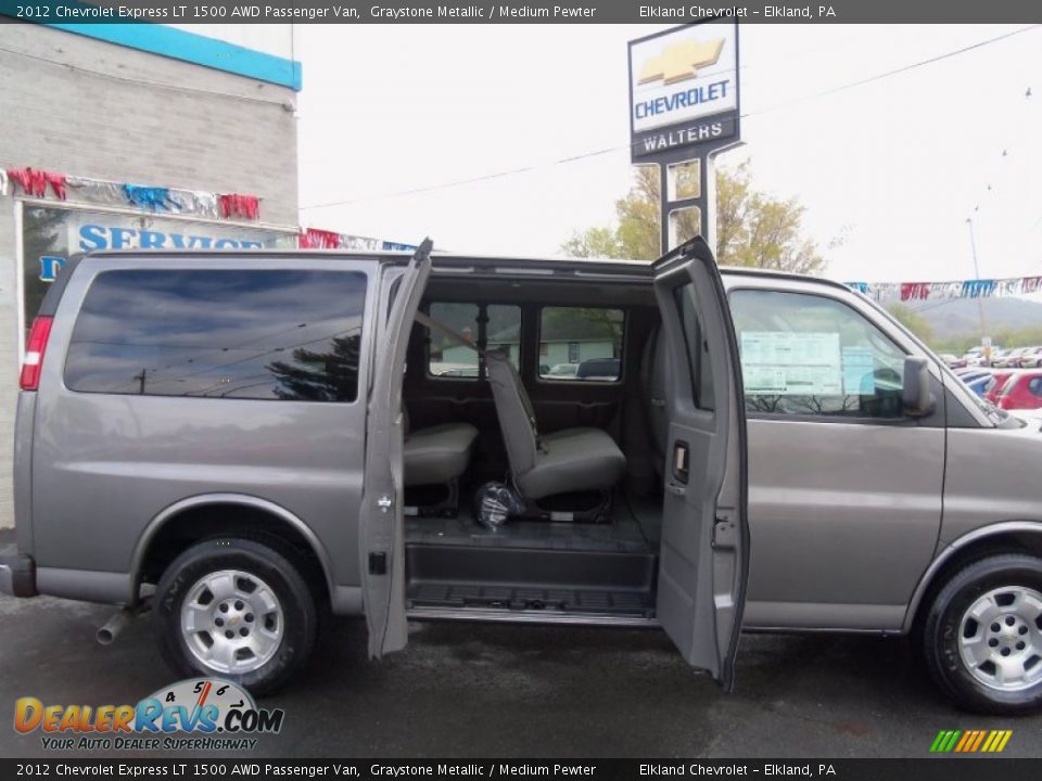 2012 Chevrolet Express LT 1500 AWD Passenger Van Graystone Metallic / Medium Pewter Photo #10