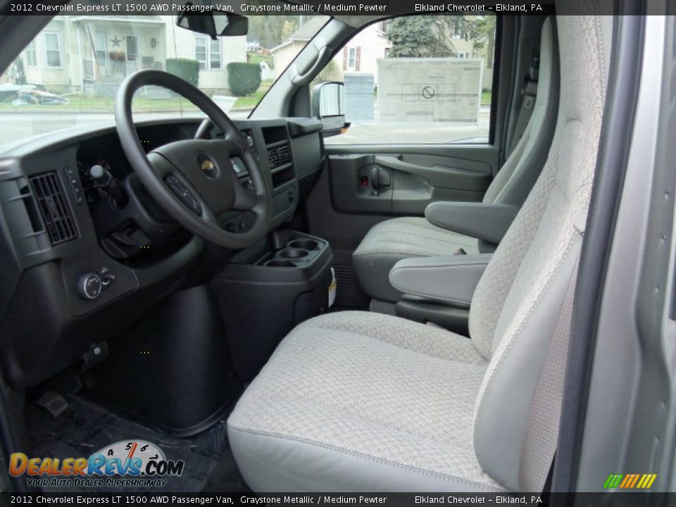 2012 Chevrolet Express LT 1500 AWD Passenger Van Graystone Metallic / Medium Pewter Photo #15