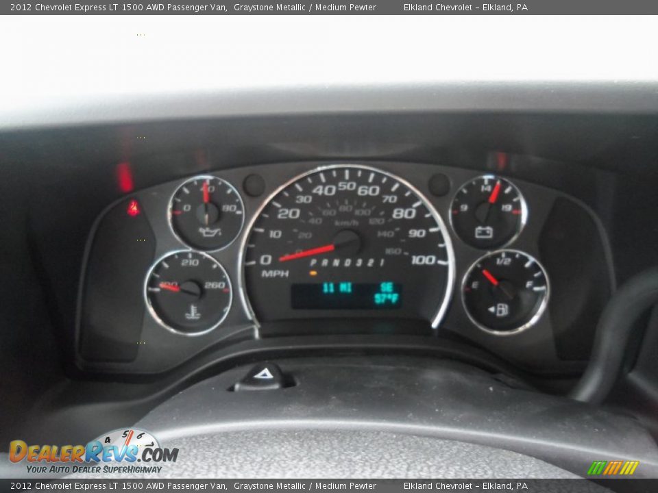 2012 Chevrolet Express LT 1500 AWD Passenger Van Graystone Metallic / Medium Pewter Photo #18
