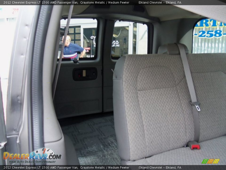 2012 Chevrolet Express LT 1500 AWD Passenger Van Graystone Metallic / Medium Pewter Photo #30