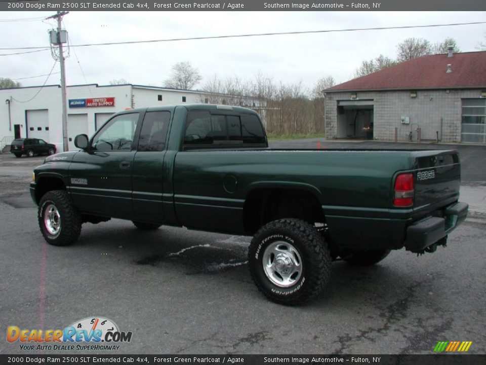 2000 Dodge Ram 2500 SLT Extended Cab 4x4 Forest Green Pearlcoat / Agate Photo #6