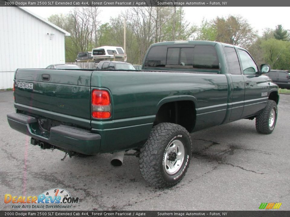 2000 Dodge Ram 2500 SLT Extended Cab 4x4 Forest Green Pearlcoat / Agate Photo #9