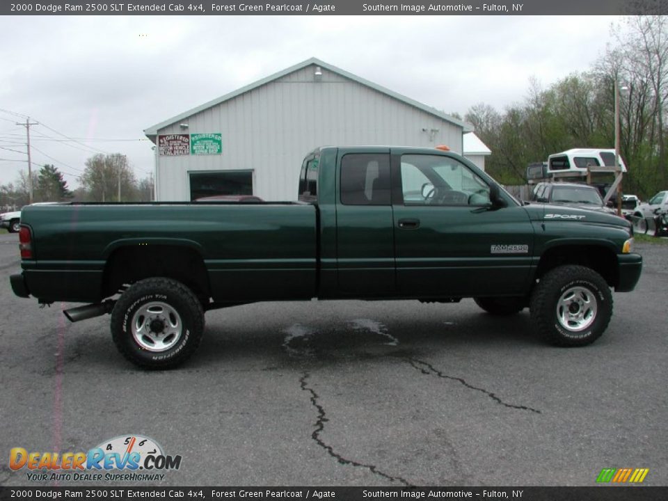 2000 Dodge Ram 2500 SLT Extended Cab 4x4 Forest Green Pearlcoat / Agate Photo #11