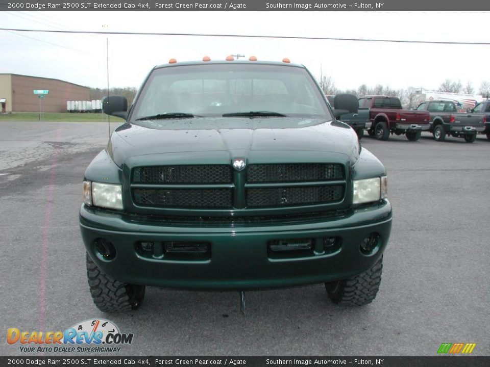 2000 Dodge Ram 2500 SLT Extended Cab 4x4 Forest Green Pearlcoat / Agate Photo #16
